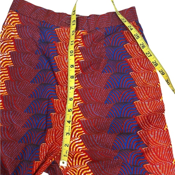 Anthropologie SIKA Abstract Wide Leg Trousers Size 2 Retail $200 Pants Cotton - Picture 4 of 9
